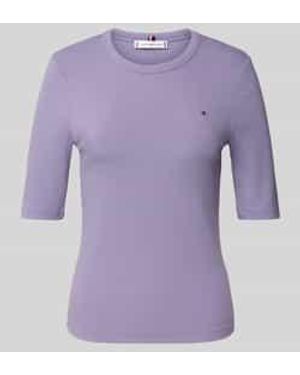 Tommy Hilfiger Slim Fit T-Shirt Van Viscosemix - Paars