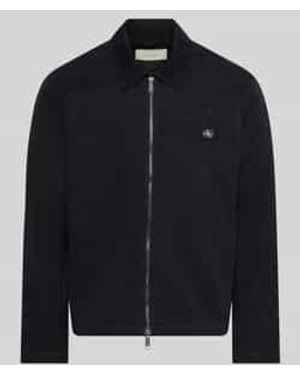 Calvin Klein Regular Fit Overhemdjack Van Puur Katoen - Zwart