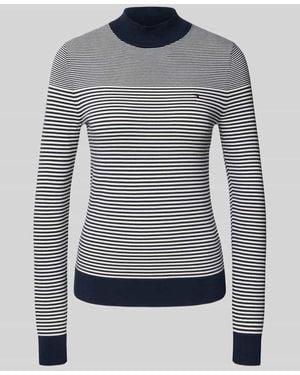 Tommy Hilfiger Regular Fit Pullover aus Baumwoll-Mix - Blau