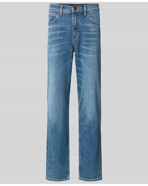 Lee Jeans Tapered Fit Jeans aus Baumwoll-Mix Modell 'David' - Blau