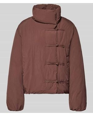 Mango Jacke mit Stehkragen Modell 'TRUFA' - Braun