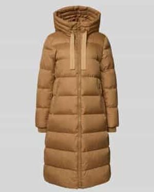 Marc O' Polo Regular Fit Lange Donsjas Met Capuchon - Naturel