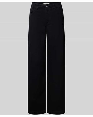 Mango Wide Leg Jeans mit Eingrifftaschen Modell 'LIA' - Schwarz