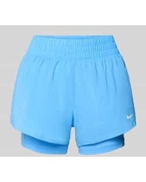 Nike Regular Fit Short Met Geïntegreerde Tights - Blauw