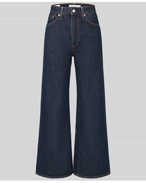 Levi's Wide & Loose Fit Jeans aus reiner Baumwolle Modell 'RIBCAGE WIDE LEG' - Blau