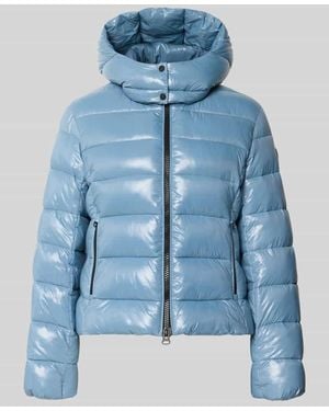 Save The Duck Jacke in Stepp-Optik Modell 'Mary' - Blau
