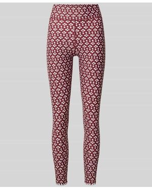 The Upside Super Skinny Fit Leggings mit breitem Bund - Rot