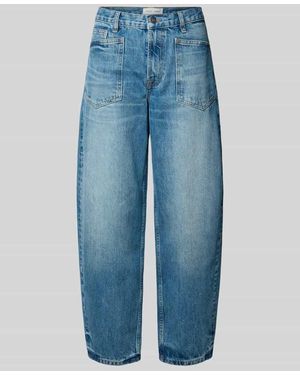 Samsøe & Samsøe Straight Fit Jeans in verkürzter Passform Modell 'VEYRA' - Blau
