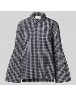 Neo Noir Blouses Lange Mouw - Grijs