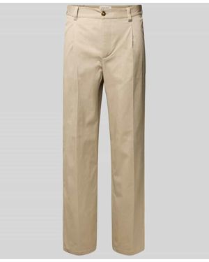 Casual Friday Hose mit Bügelfalten Modell 'PIERCE' - Natur