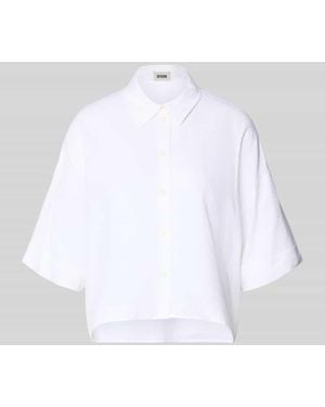 DRYKORN Relaxed Fit Bluse aus Leinen-Viskose-Mix - Weiß