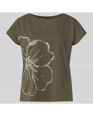 S.oliver Regular Fit T-Shirt aus Baumwoll-Mix - Grün
