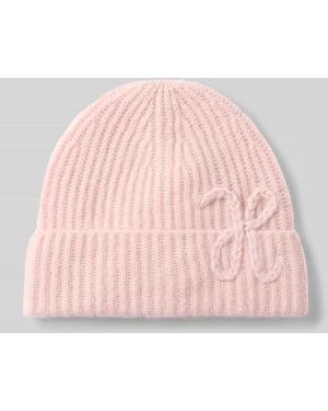 Hemisphere Mütze aus Kaschmir-Baumwoll-Mix mit Stitching - Pink