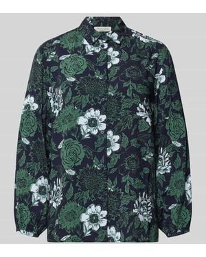 Christian Berg Women Bluse aus reiner Viskose - Grün