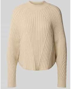 someday. Gebreide Pullover Met Ribboorden, Model 'Touann' - Naturel