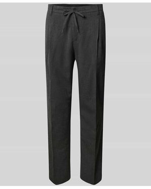 SELECTED Tapered Stoffhose mit Viskose Modell 'LEROY' - Grau