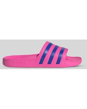 adidas Badeschuhe mit 3 Streifen Modell 'AQUA ADILETTE' - Pink