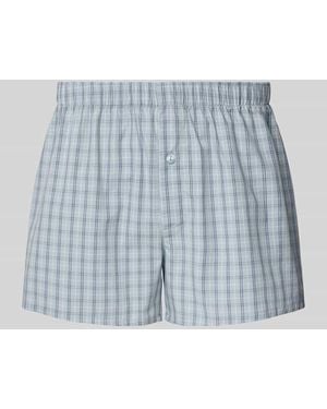 Hanro Boxershorts mit elastischem Bund - Blau