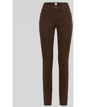 Brax Slim Fit Schmale Hose aus Lyocell-Mix mit Modal-Baumwoll-Anteil Modell 'SHAKIRA' - Braun