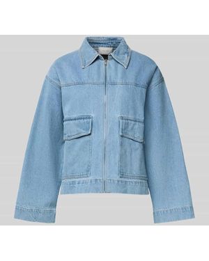 Neo Noir Jeansjacke mit Umlegekragen Modell 'Titan' - Blau