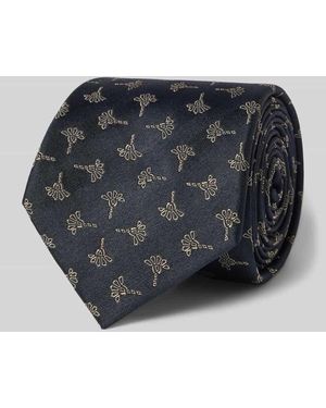 Joop! Seidenkrawatte im Allover-Look - Grau
