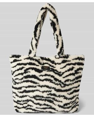 Wouf Handtasche mit Label-Badge Modell 'Arctic' - Schwarz