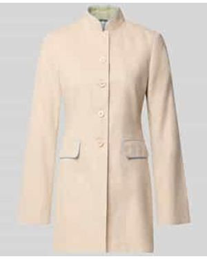 White Label Slim Fit Blazer Met Klepzakken - Naturel