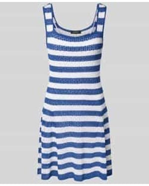 Ralph Lauren Mini-jurk Met Vierkante Hals - Blauw