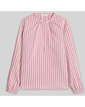 Marc O' Polo Regular Fit Langarmbluse aus Modal-Mix - Pink