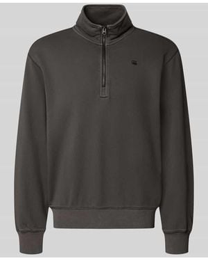 G-Star Regular Fit Sweatshirt aus reiner Baumwolle - Grau