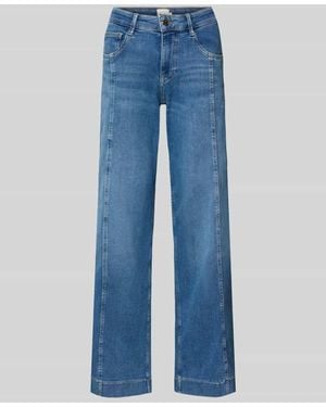 Brax Wide Leg Jeans aus Baumwoll-Mix Modell 'Maine' - Blau