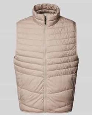 Jack & Jones Bodywarmer Met Opstaande Kraag - Naturel