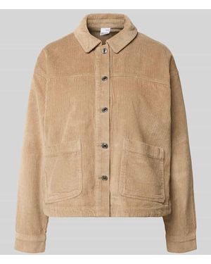 Vero Moda Relaxed Fit Langarmbluse aus reiner Baumwolle Modell 'JAMIE' - Natur