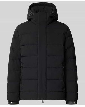 Joop! Regular Fit Steppjacke mit Label-Detail - Schwarz