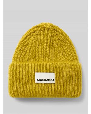 ARMEDANGELS Mütze aus Mohair-Mix mit Woll-Anteil Modell 'MOHAIR' - Gelb