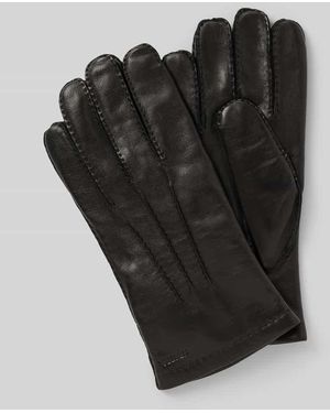 Hestra Handschuhe Aus Lammnappa Modell 'Edward' - Schwarz