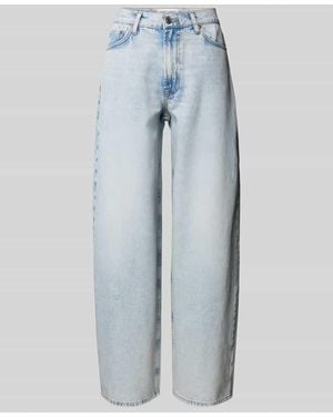 Samsøe & Samsøe Mom Fit Jeans im 5-Pocket-Design Modell 'SAHARPER' - Blau