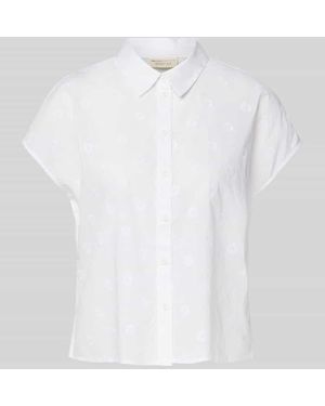 Tom Tailor Regular Fit Bluse aus reiner Baumwolle - Weiß