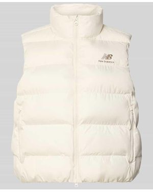 New Balance Steppweste mit Stehkragen Modell 'BOSTON PUFFER VEST' - Natur