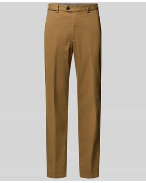 Hiltl Regular Fit Stoffhose mit Bügelfalten Modell 'Peaker' - Natur