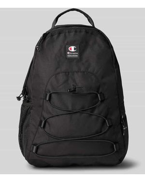 Champion Rucksack mit Label-Patch - Schwarz