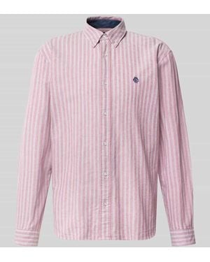 Mcneal Regular Fit Freizeithemd aus reiner Baumwolle - Pink