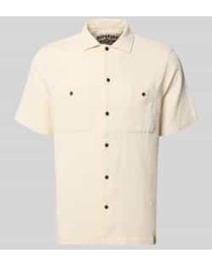 Superdry Casual Overhemden - Naturel