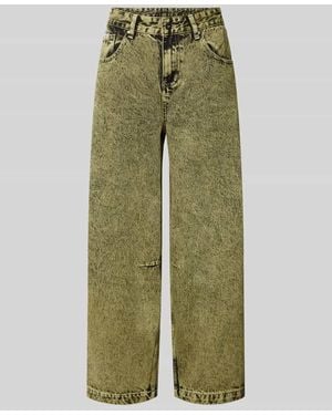 The Ragged Priest Relaxed Fit Jeans Im 5-Pocket-Design Modell 'Goliath' - Grün