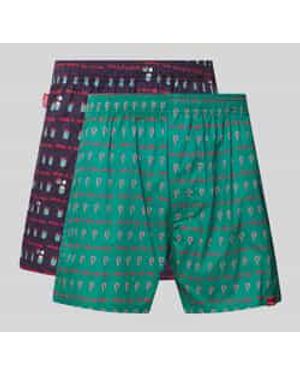 Pockies Boxershort Met Motiefprint, Model 'Jolly Ass' - Groen