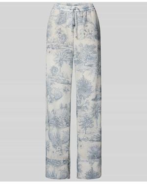Seductive Stoffhose mit elastischem Bund Modell 'VIOLETTA' - Grau
