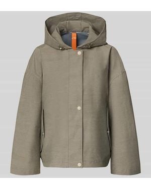 G Lab Regular Fit Jacke mit Kapuze Modell 'Elle' - Grün