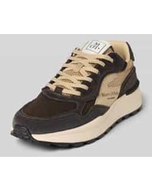 Marc O' Polo Lage Sneakers Van Rundersuède - Naturel