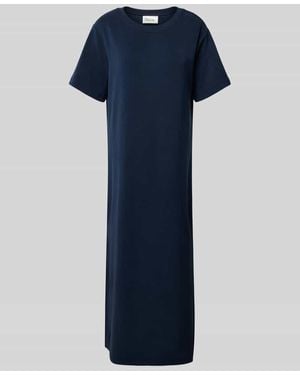 My Essential Wardrobe T-Shirt-Kleid mit Rundhalsausschnitt Modell 'Helle' - Blau