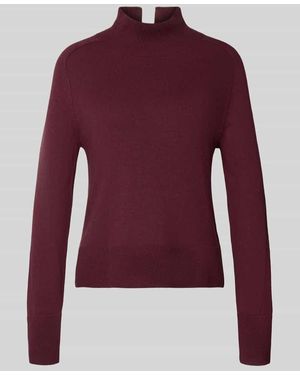 Tom Tailor Regular Fit Rollkragenpullover aus Baumwoll-Kaschmir-Mix - Rot
